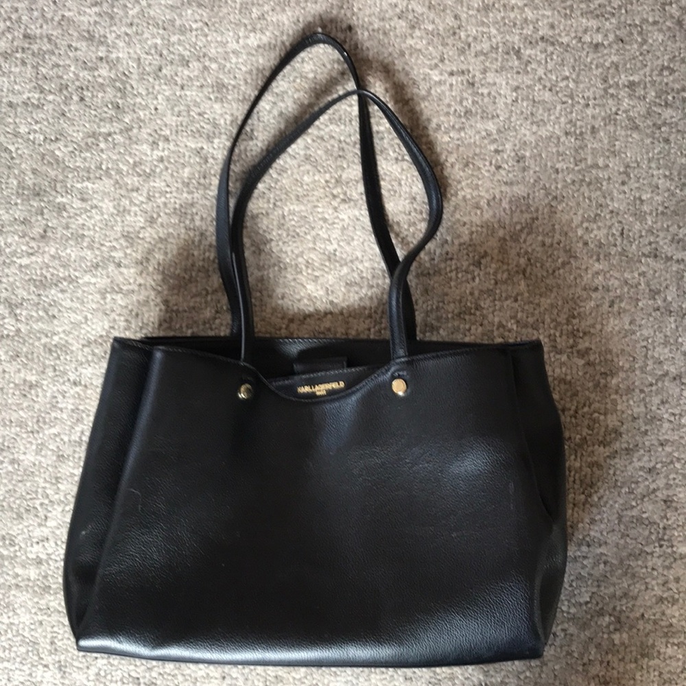 Karl Lagerfeld Paris "Dorine" Leather Tote Bag